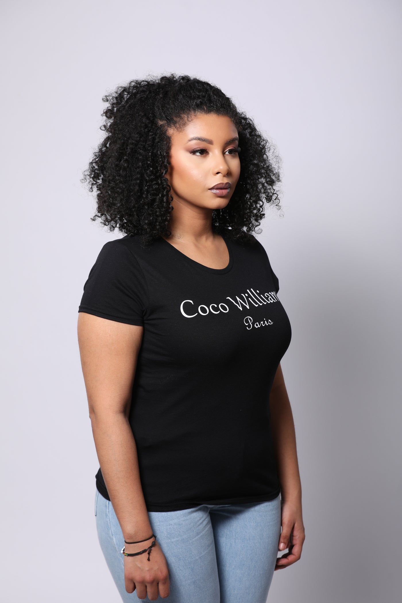 Women's black t-shirt - Coco Williams