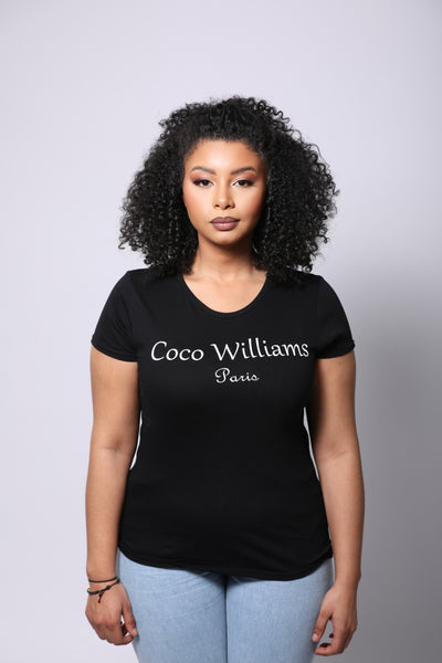 Women's black t-shirt - Coco Williams
