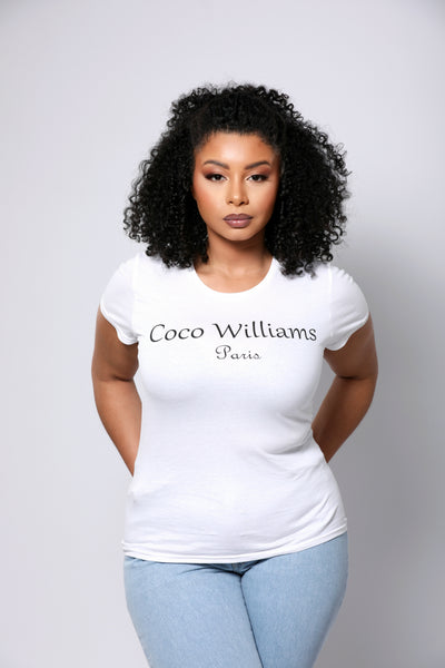Women's white t-shirt - Coco Williams