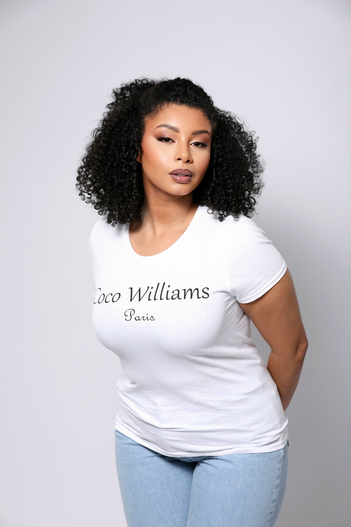 Women's white t-shirt - Coco Williams