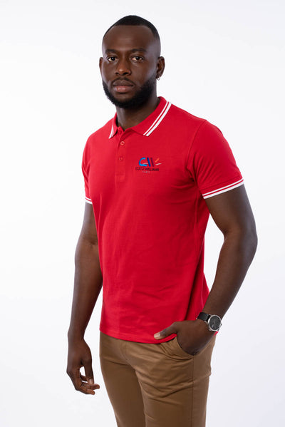 Red men's polo shirt - The Classic