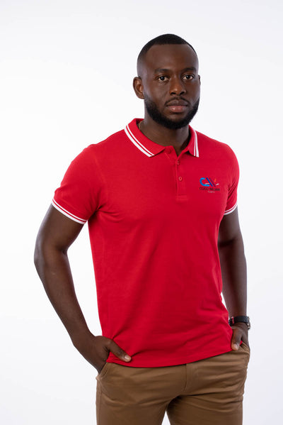 Red men's polo shirt - The Classic