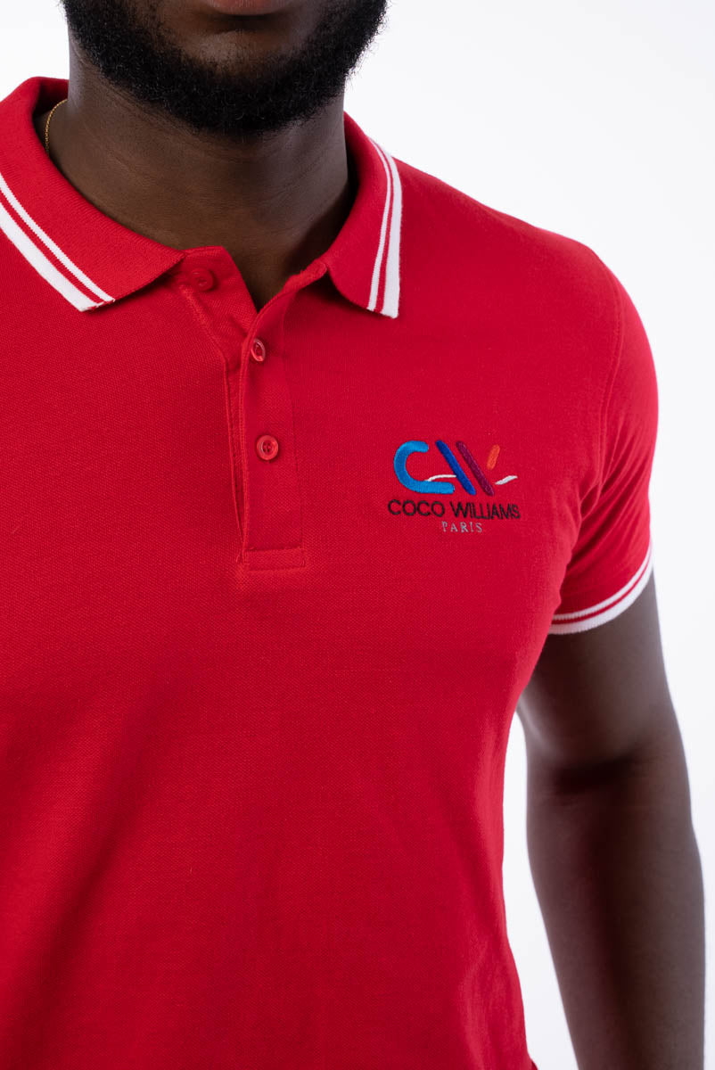 Red men's polo shirt - The Classic