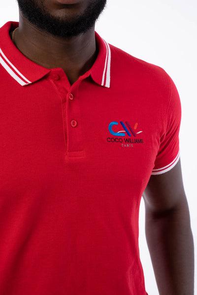 Red men's polo shirt - The Classic