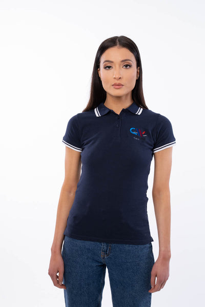 Blue women's polo shirt - The Classic