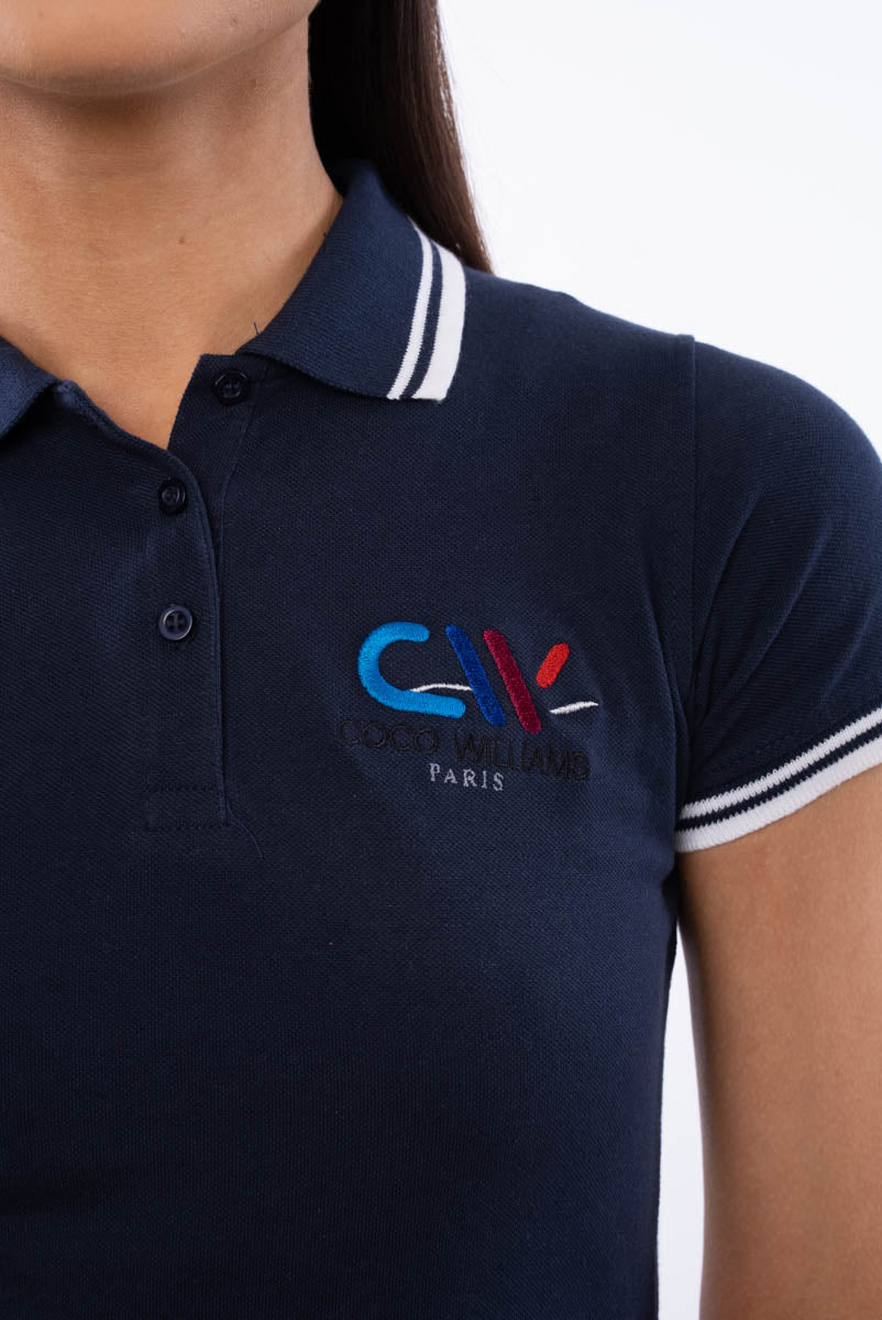 Blue women's polo shirt - The Classic