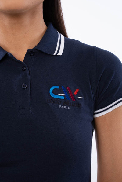 Blue women's polo shirt - The Classic