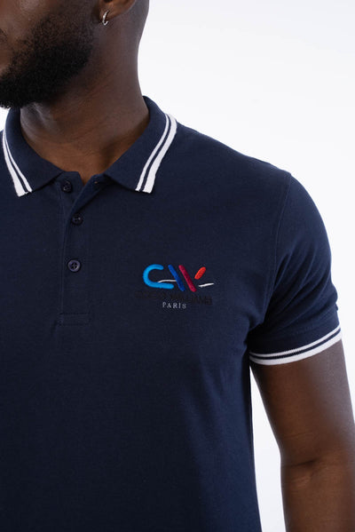 Blue men's polo shirt - The Classic