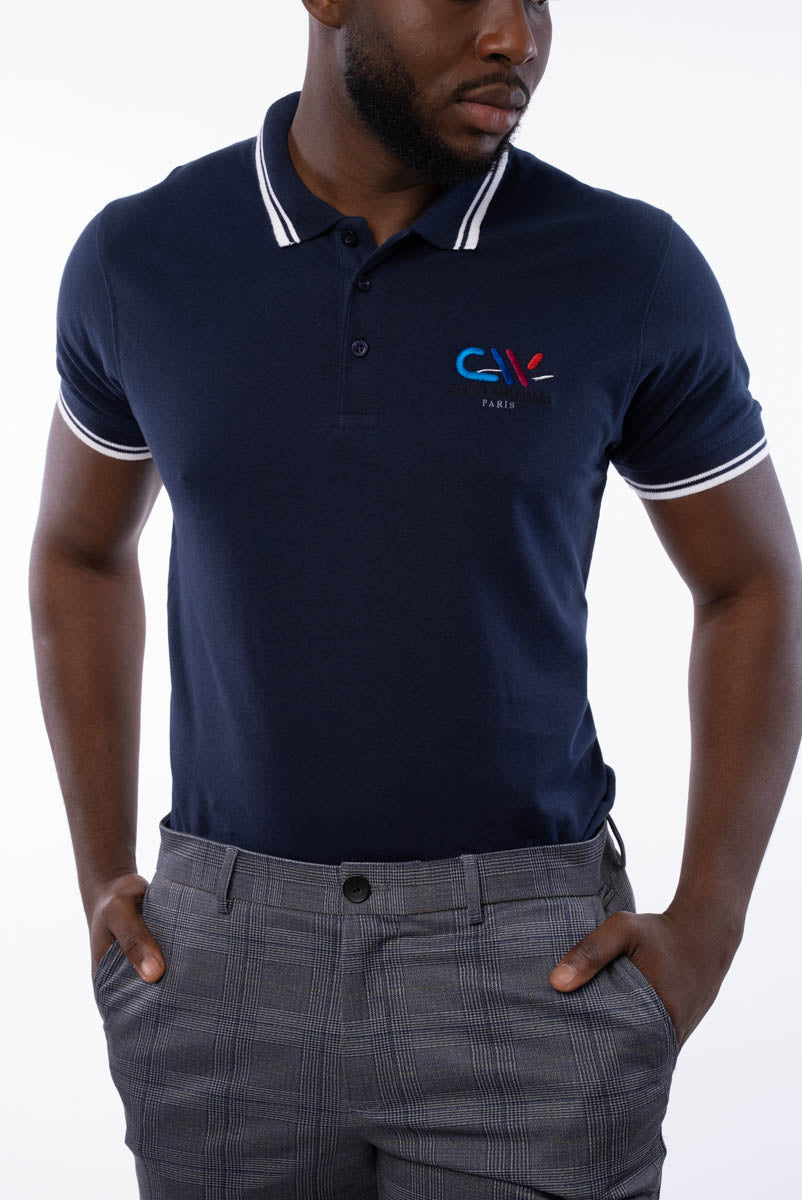 Blue men's polo shirt - The Classic