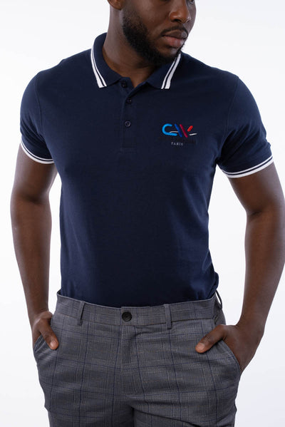 Blue men's polo shirt - The Classic