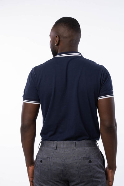 Blue men's polo shirt - The Classic