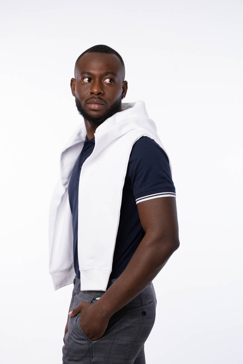 Blue men's polo shirt - The Classic