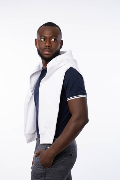 Blue men's polo shirt - The Classic