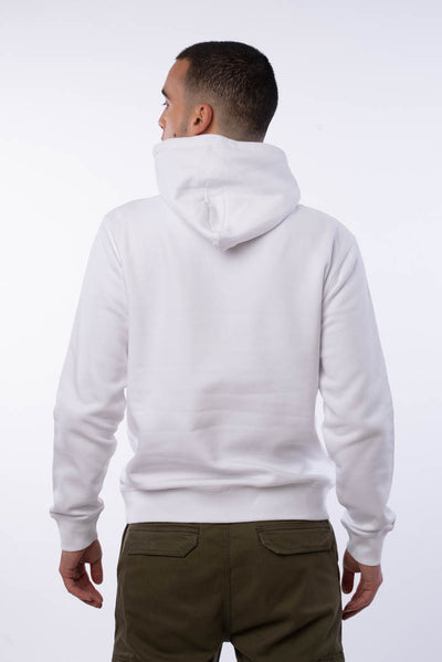 White hooded sweatshirt - Logo