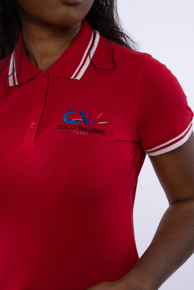 Women's red polo shirt - Le Classic