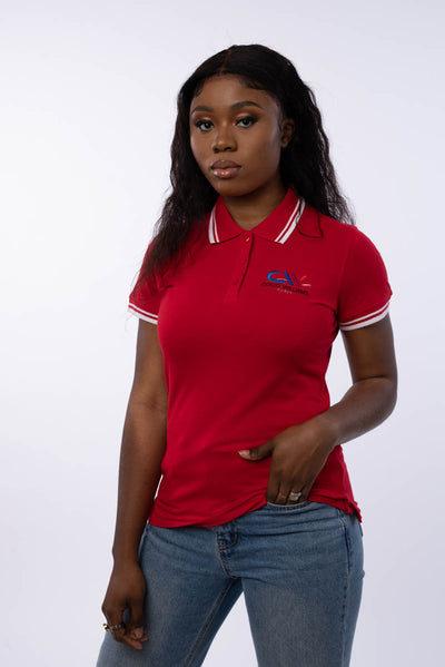 Women's red polo shirt - Le Classic