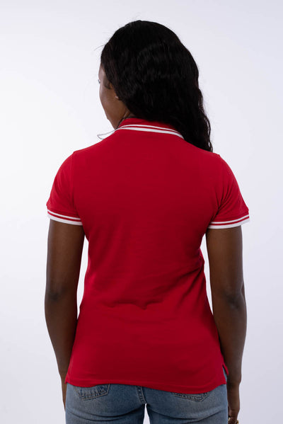 Women's red polo shirt - Le Classic