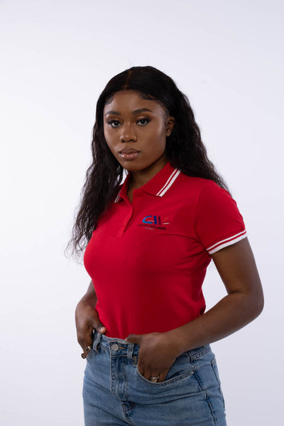 Women's red polo shirt - Le Classic